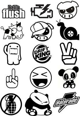 Стиль JDM наклейки вектор