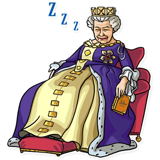 Королева Елизавета стикер