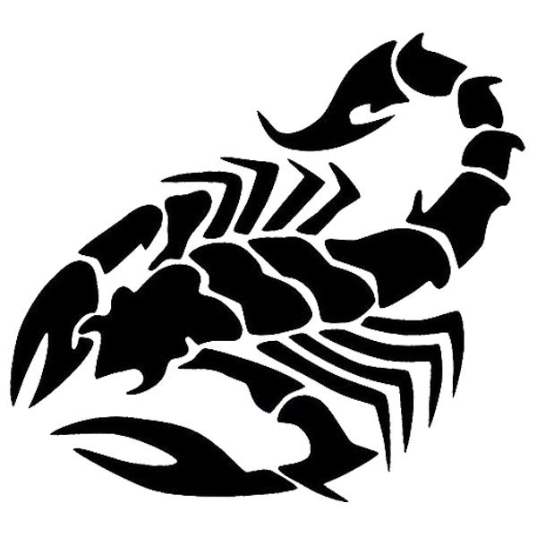 Скорпион наклейка на авто