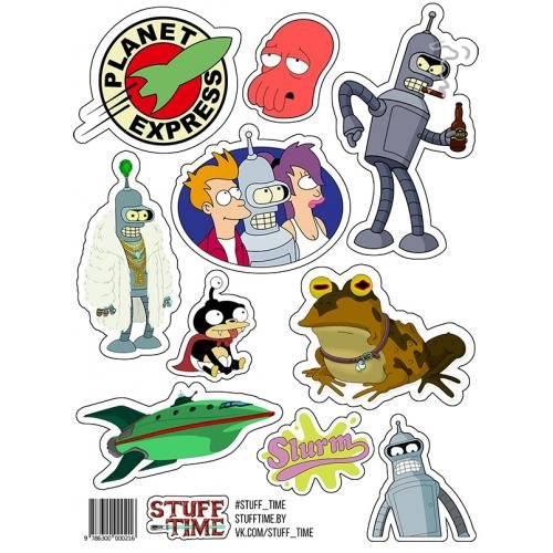 Футурама наклейки