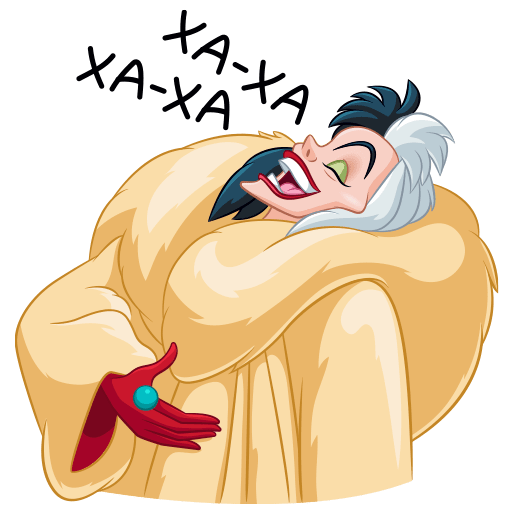 Стикеры Круэлла де Виль 2021