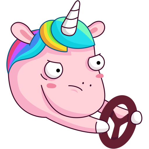 Стикеры телеграмм Единорог Спаркс