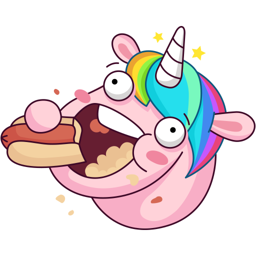 Стикеры ВК Единорог Спаркс