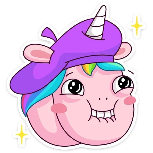 Стикеры ВК Единорог Спаркс