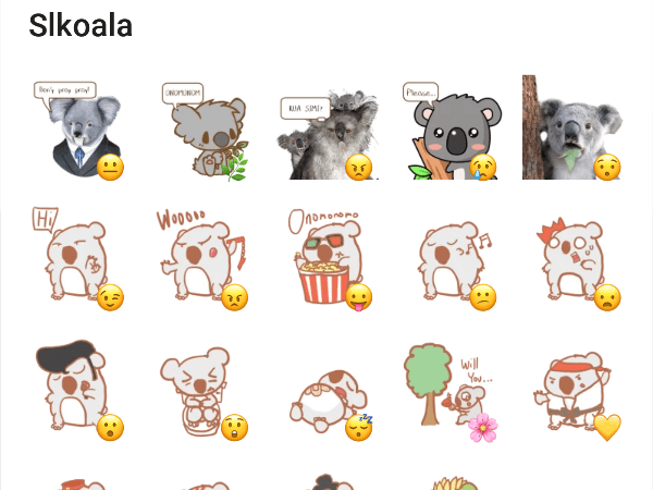 Коала Медвежонок стикер