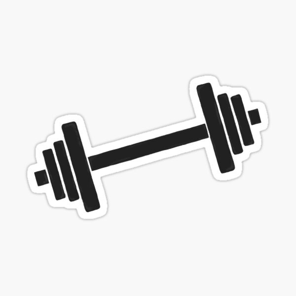 Стикер гантели
