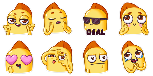 Стикеры рыбка Снеппи