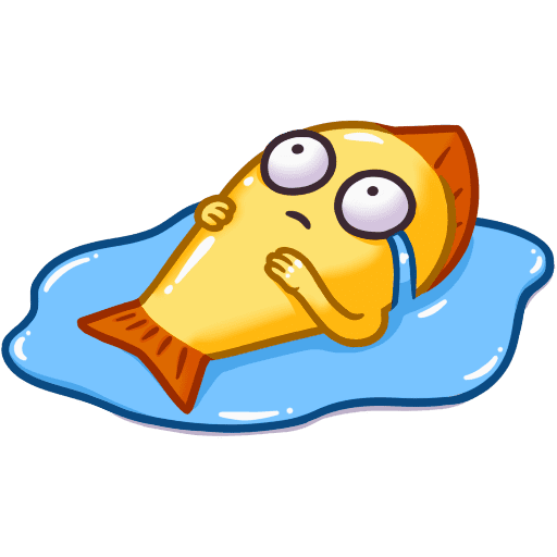 Стикеры рыбка Снеппи