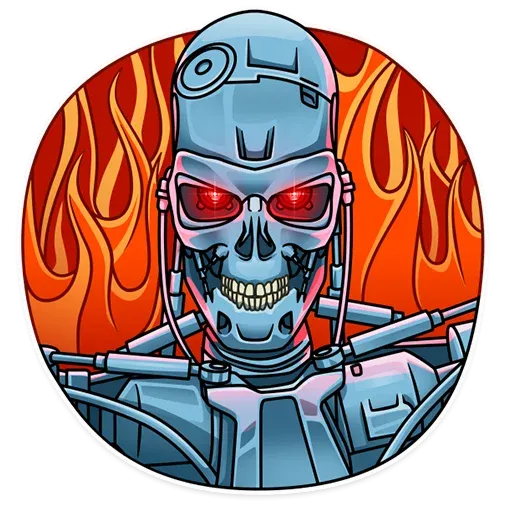 Terminator t-800 Sticker