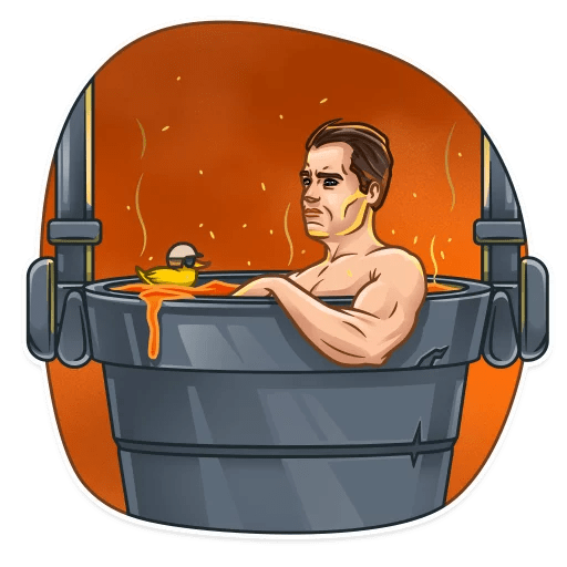 Стикеры телеграмм Терминатор 2