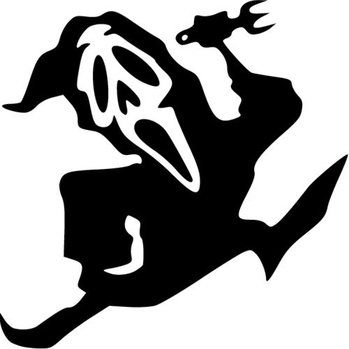 Наклейка крик на машину