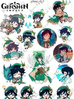 Стикеры Венти Genshin Impact