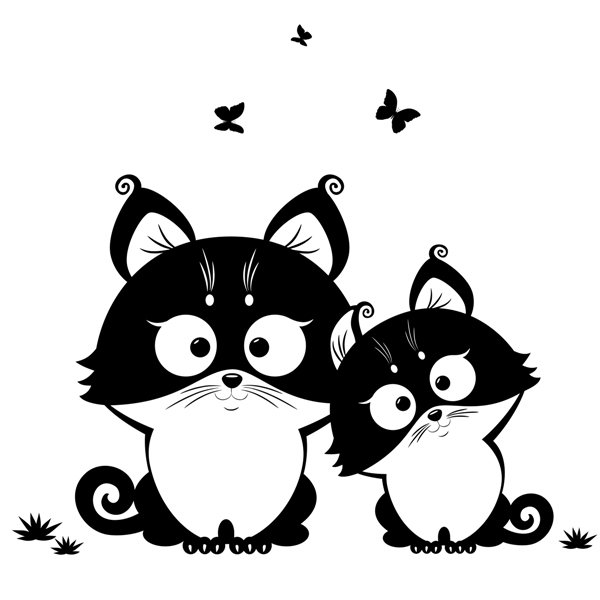 Набор стикеров Пушин Кэт