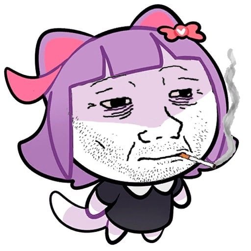 Спотти и персик Стикеры