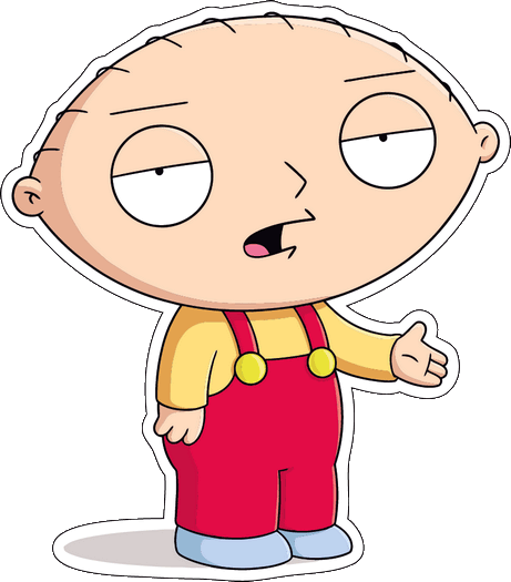 Стьюи Гриффин на белом фоне