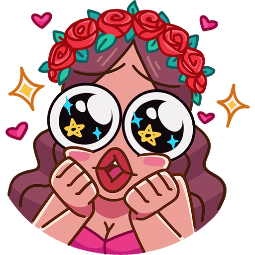 Стикеры из ВК девушки