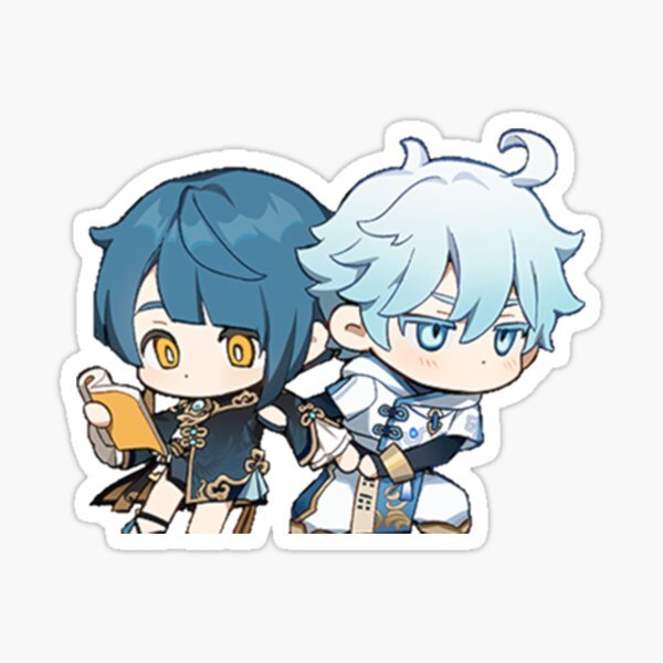 Стикеры Геншин Импакт Чиби син цю