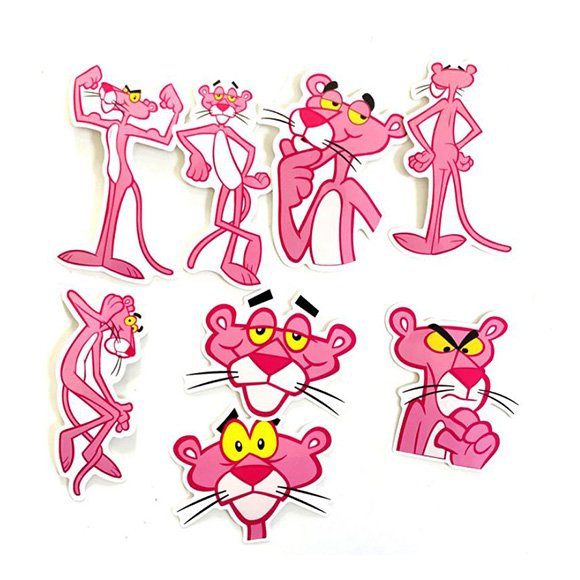 Наклейки розовая пантера