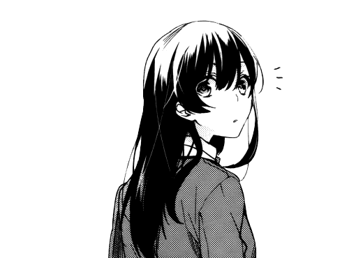 Манга на белом фоне