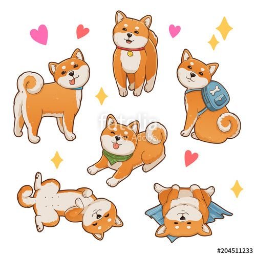 Сиба ину мультяшная