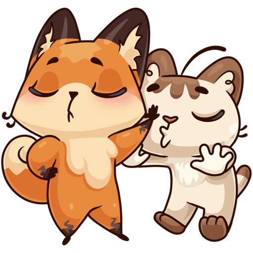 Стикер обнимашки