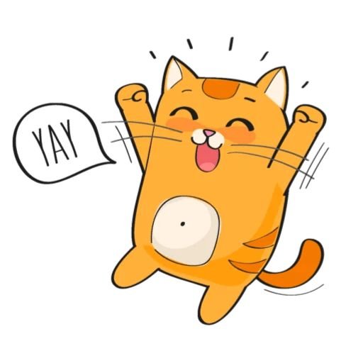 Стикеры рыжий кот