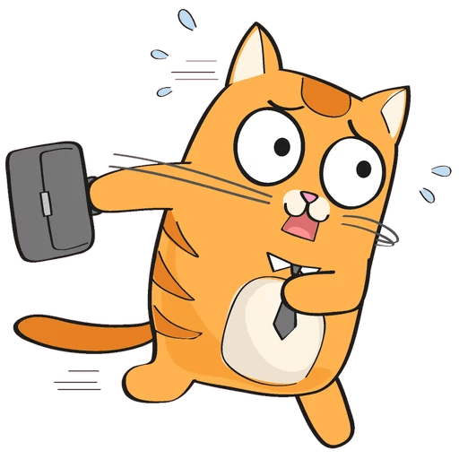 Стикеры рыжие коты