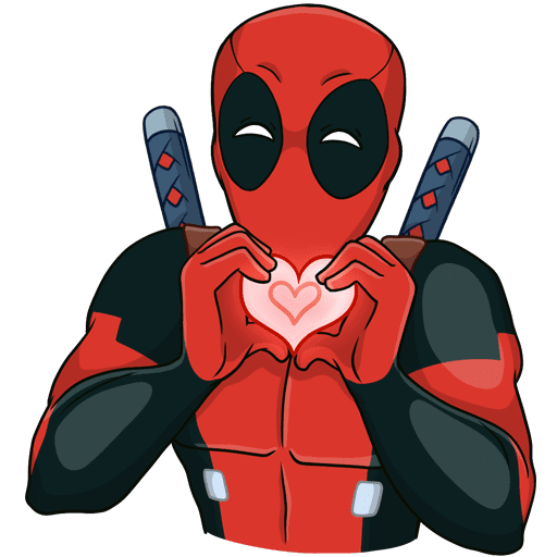 Deadpool черно белый