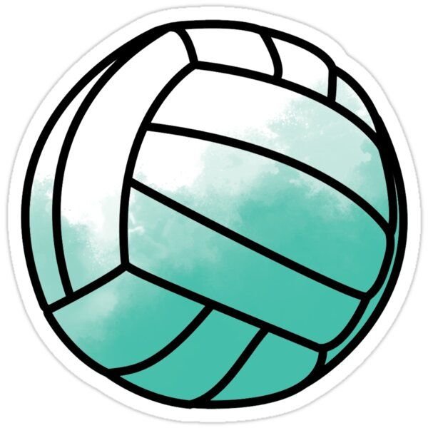 Мячик волейбольный наклейка