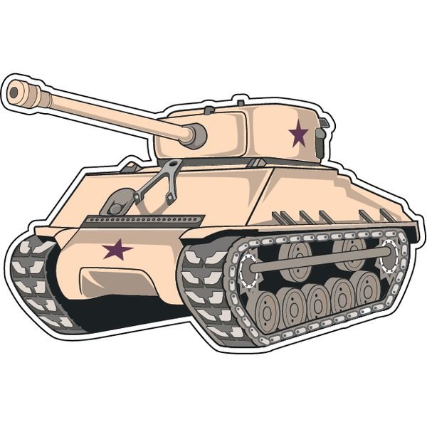 Танк стикер