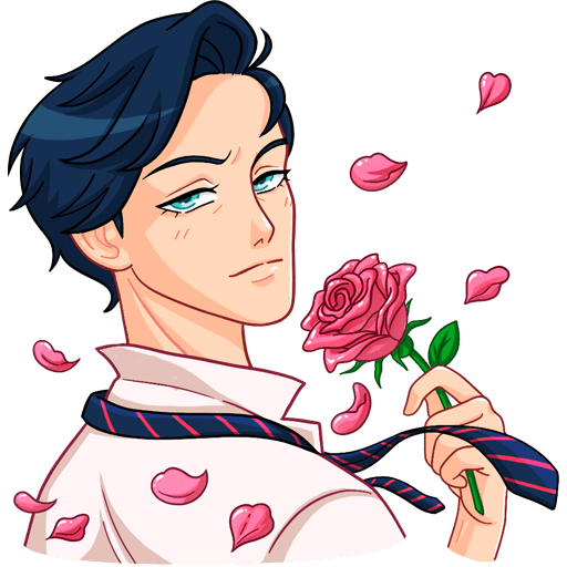 Стикер парень