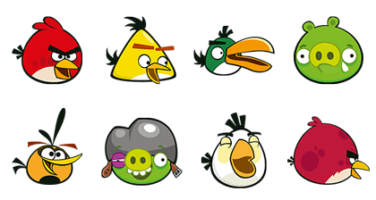 Энгри бердз птички сбоку