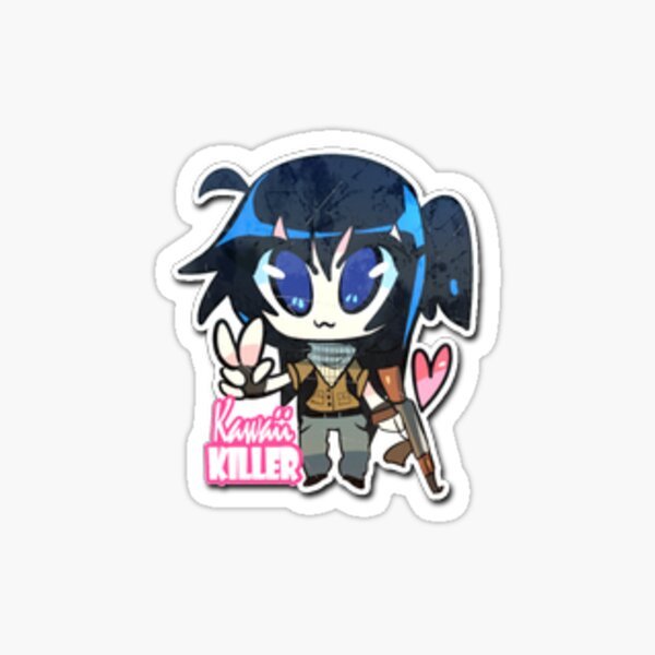 Наклейка кавайный террорист