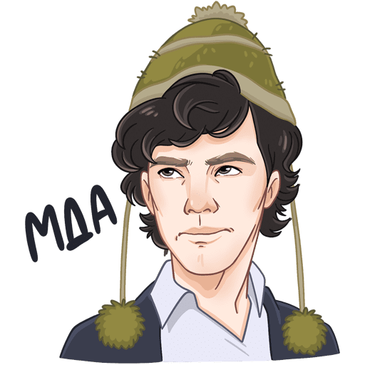 Шерлок Стикеры Бенедикт