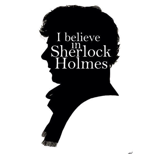 Силуэт Шерлока Холмса Бенедикт Камбербэтч