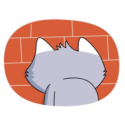 Стикер головой об стену