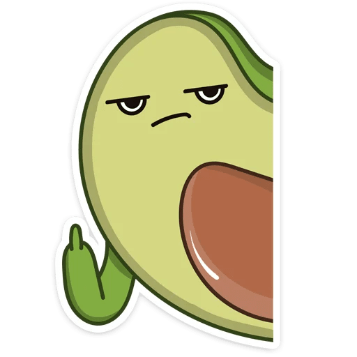 Стикеры ВК Авокадик