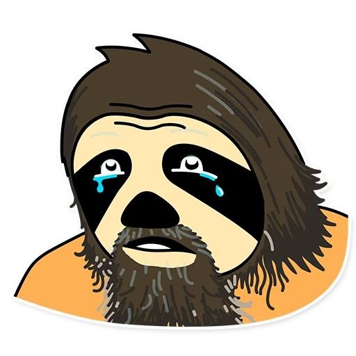 Стикер "Ленивец"