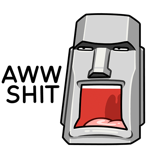 Моаи Стоун Стикеры ВК