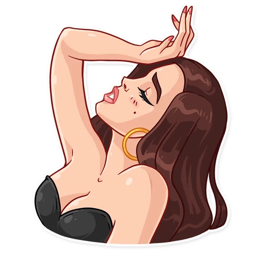 Набор стикеров Хидэ Лана Моргана