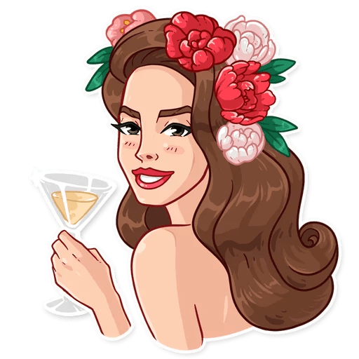 Стикеры Лана дель Рей