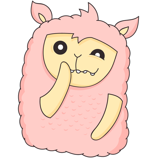 Стикеры для телеграм ламма Молли