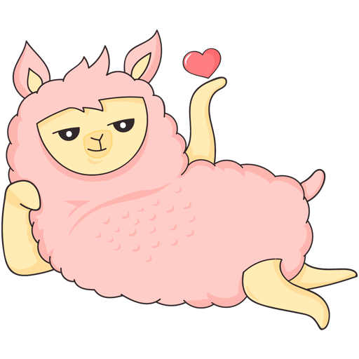 Стикеры для телеграм ламма Молли