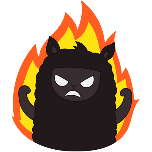 Стикеры ВК лама Молли