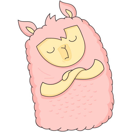 Стикеры ВК лама Молли