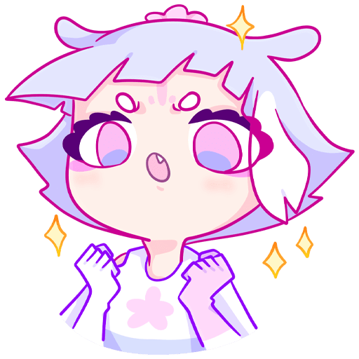 Мизу Стикеры телеграм