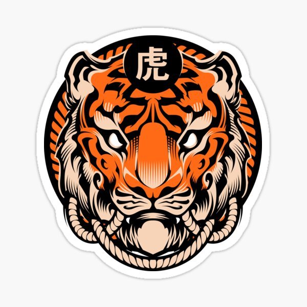 Тигр в японском стиле