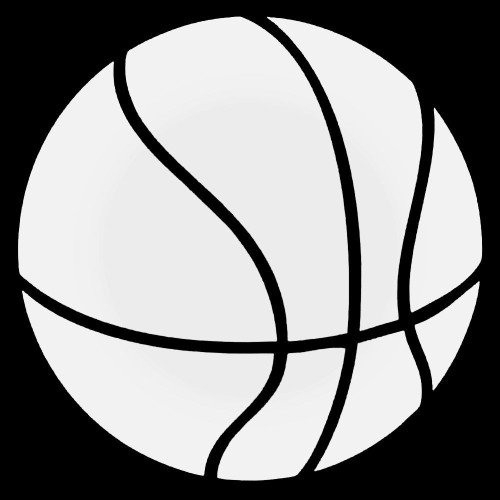 Баскетбольный мяч черно белый