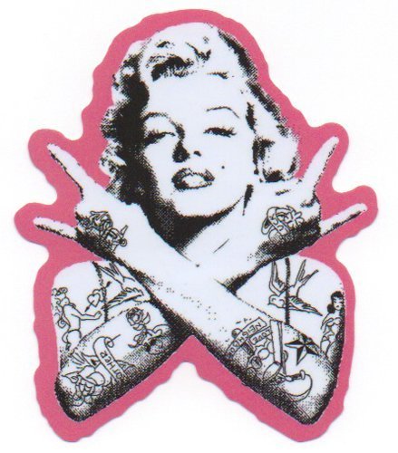 Наклейка на стену Мерлин Монро