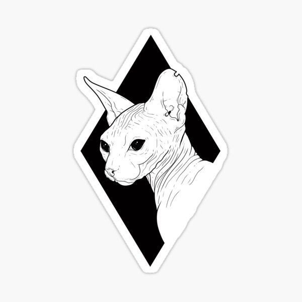 Канадский сфинкс стикер